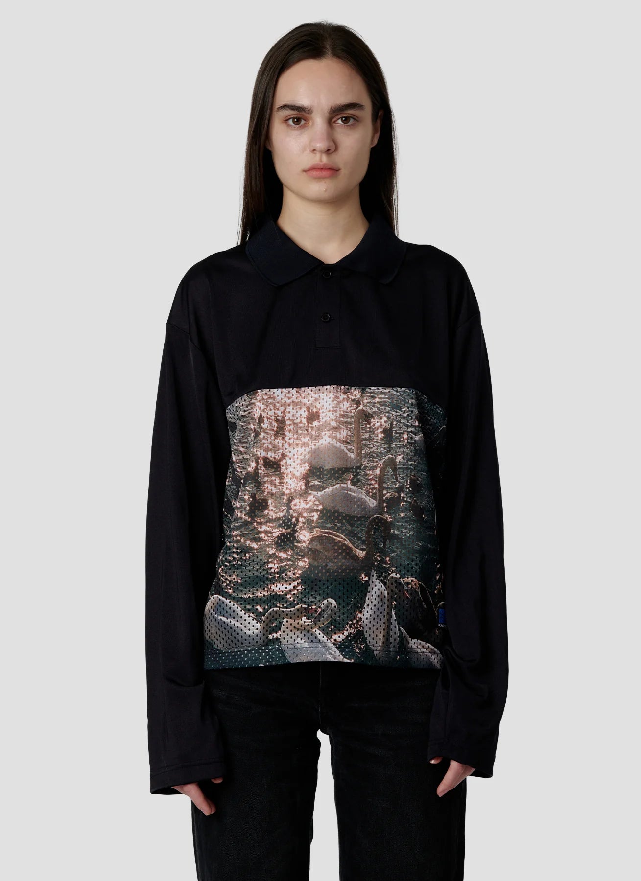 SWAN MESH LS POLO