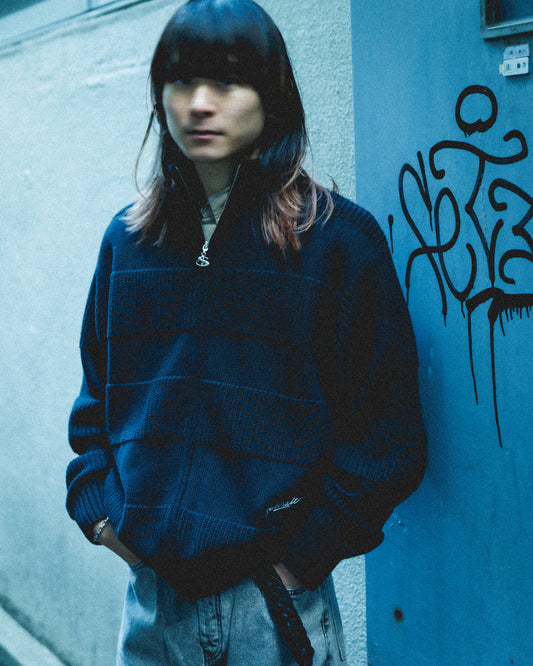 Phantasy Knitted Cardigan (Black)