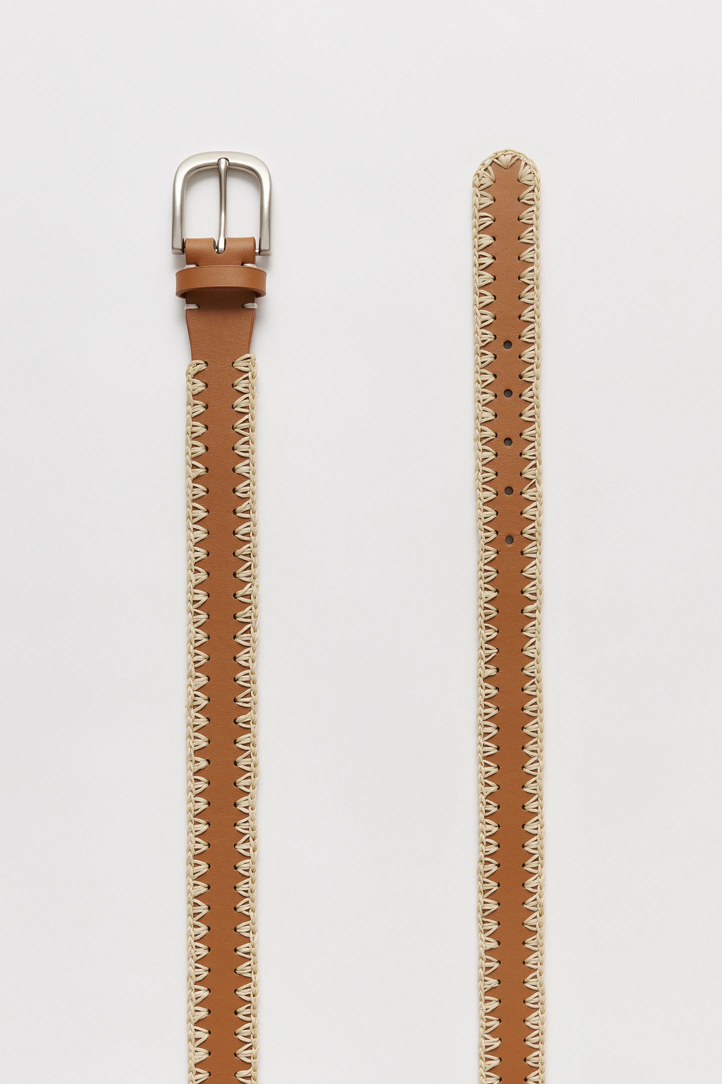 Crochet Leather Belt