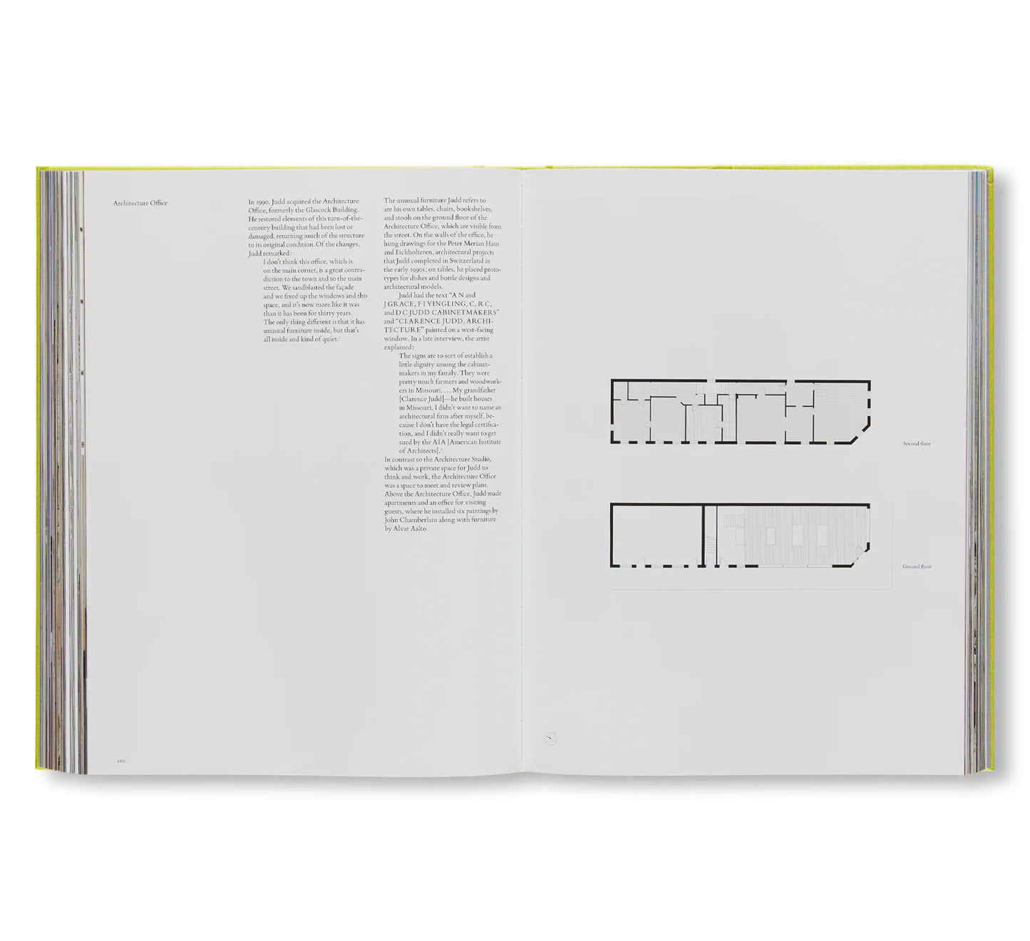 DONALD JUDD SPACES by Donald Judd