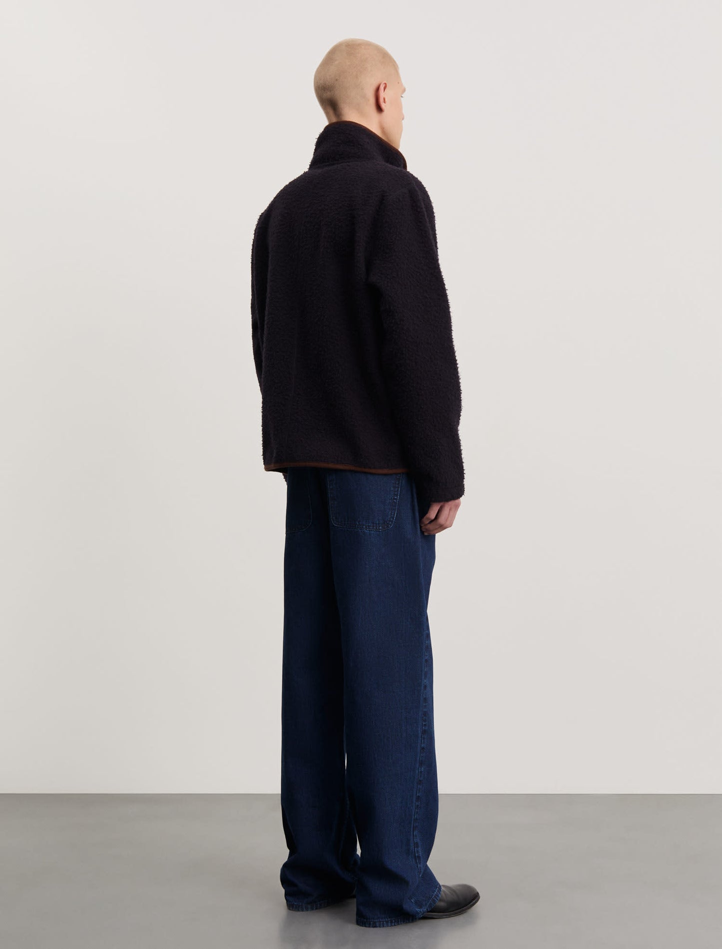 ANOTHER Fleece Jacket 1.0, Navy/Brown