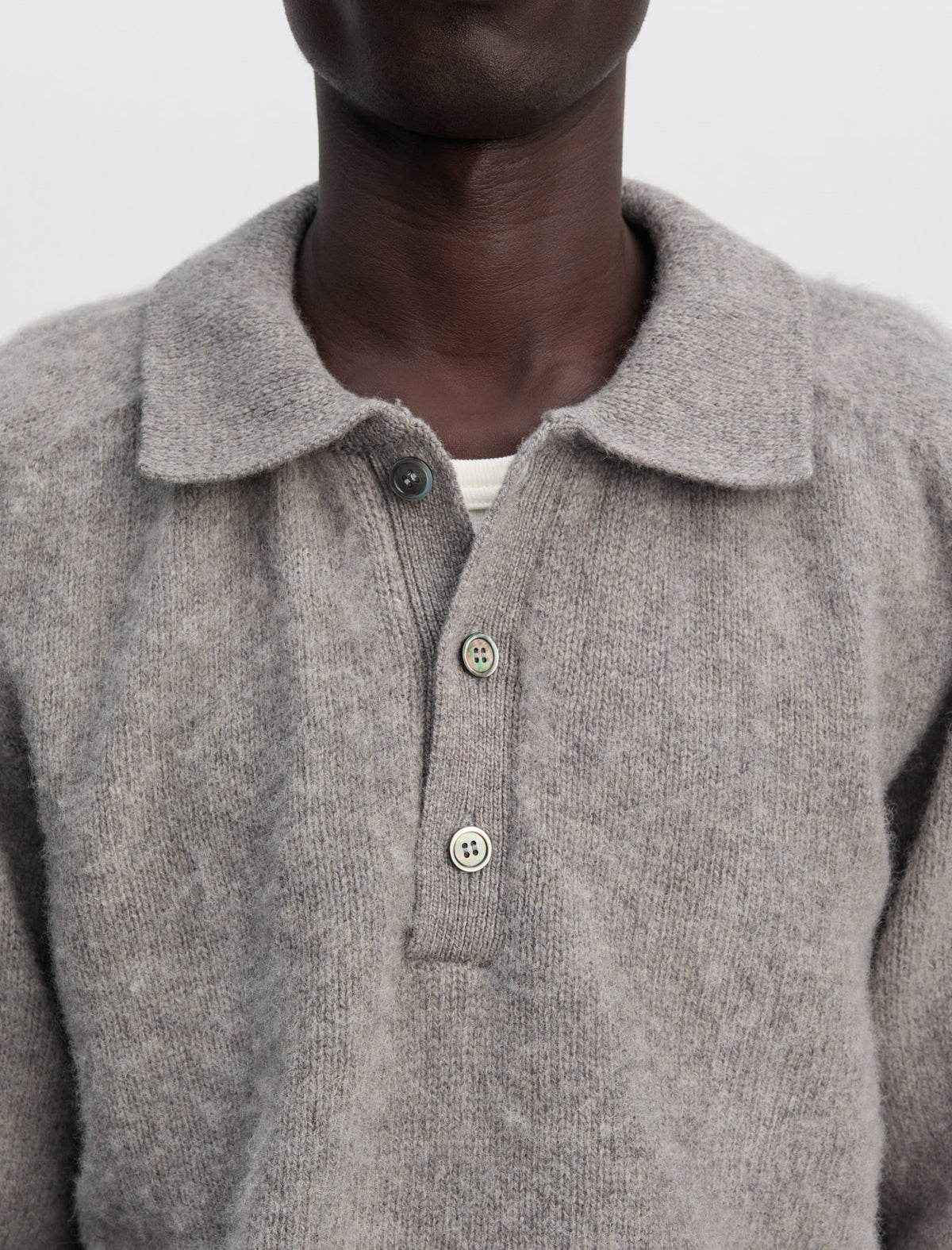 ANOTHER Polo Shirt 4.0, Light Grey Melange