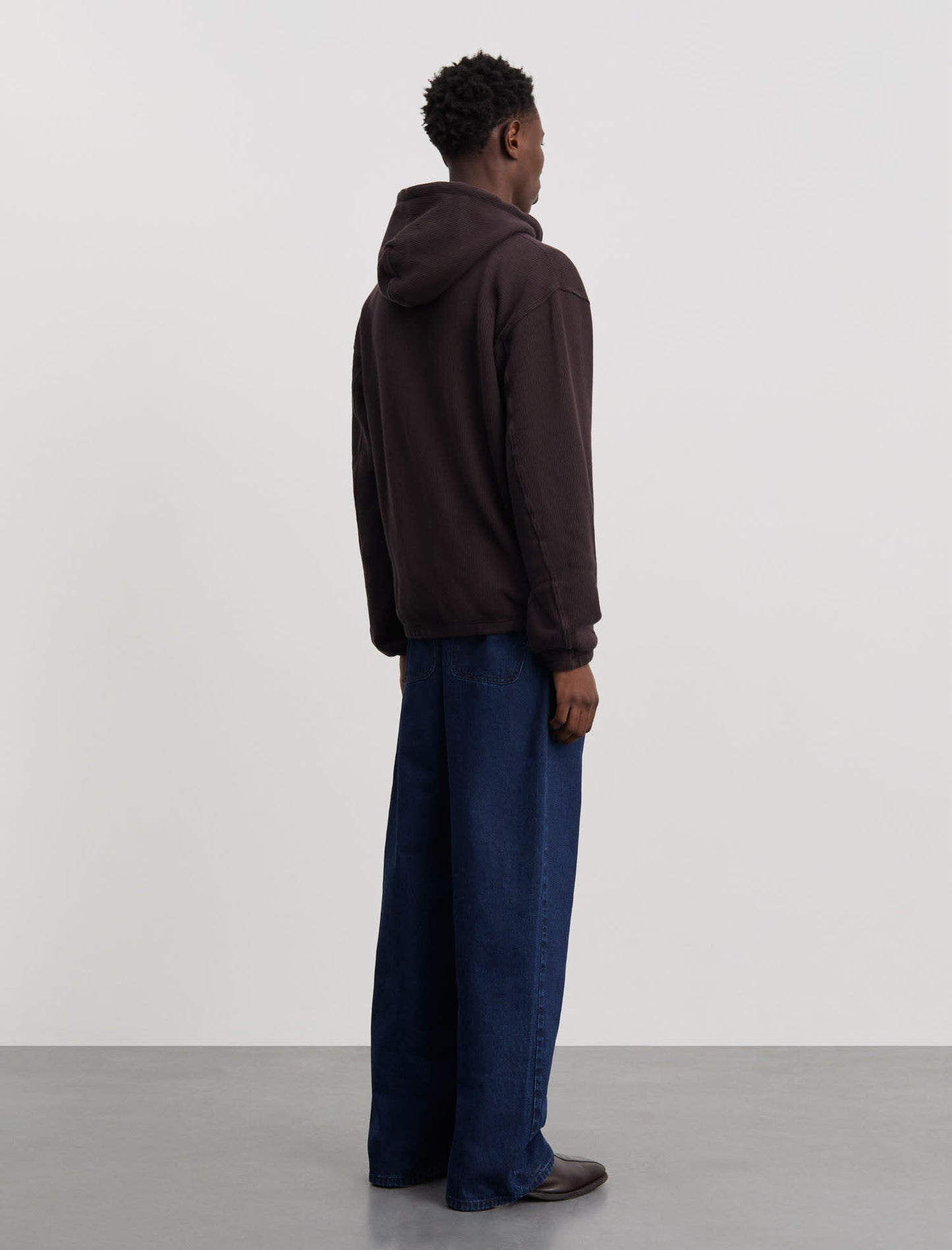 ANOTHER Zip Hoodie 1.0, Dark Brown