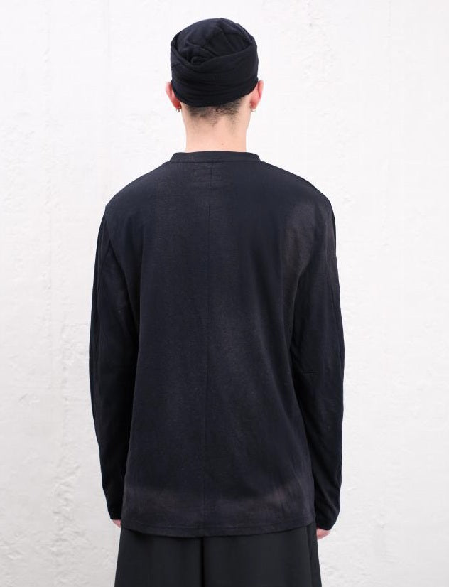 Vertical Line Long Sleeve T-shirt