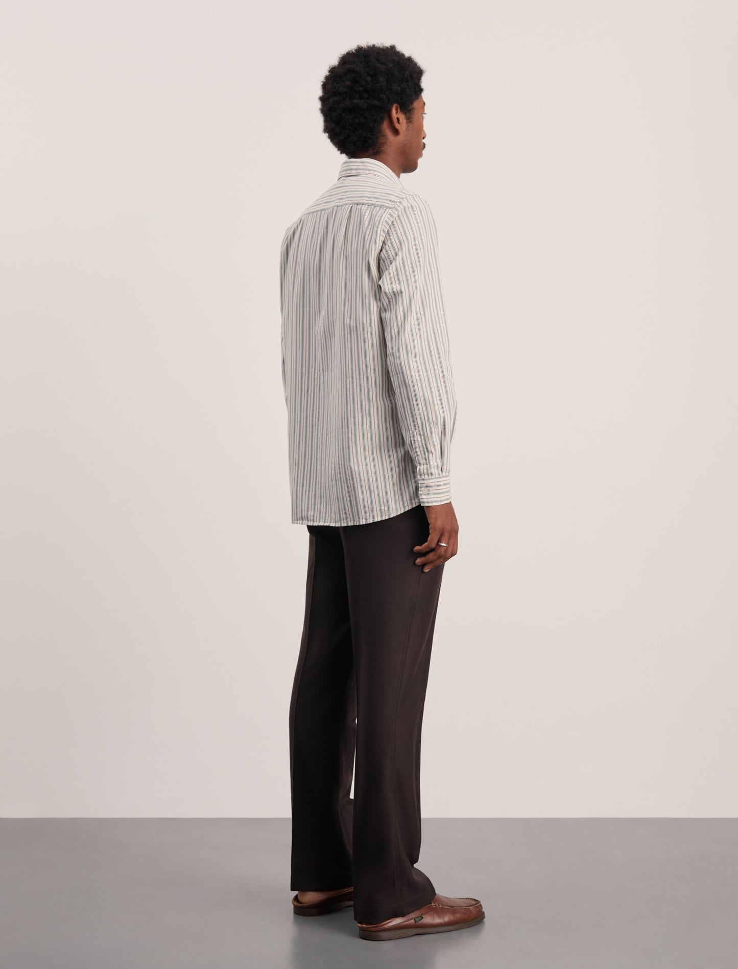 ANOTHER Shirt 3.0, Small Green Stripe