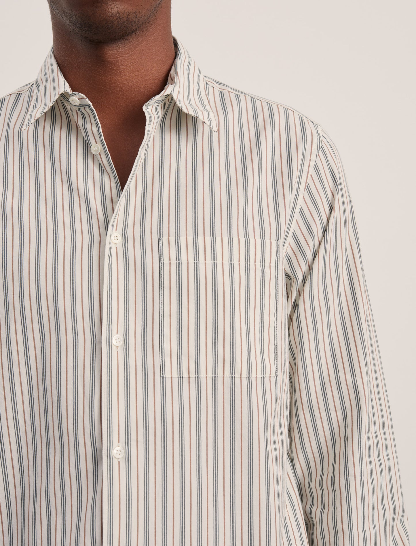 ANOTHER Shirt 3.0, Small Green Stripe