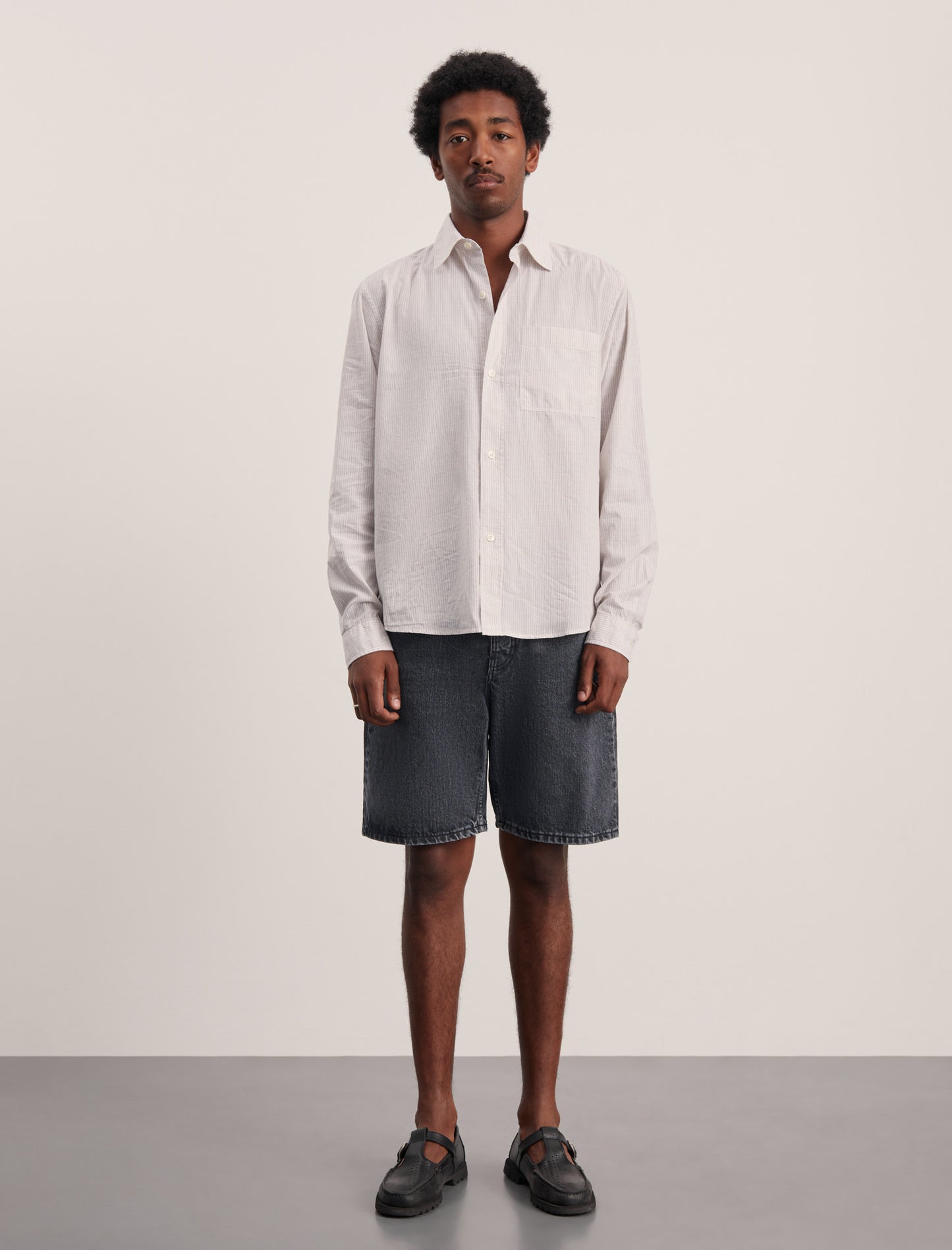 ANOTHER Shirt 4.0, Beige/Brown Stripe