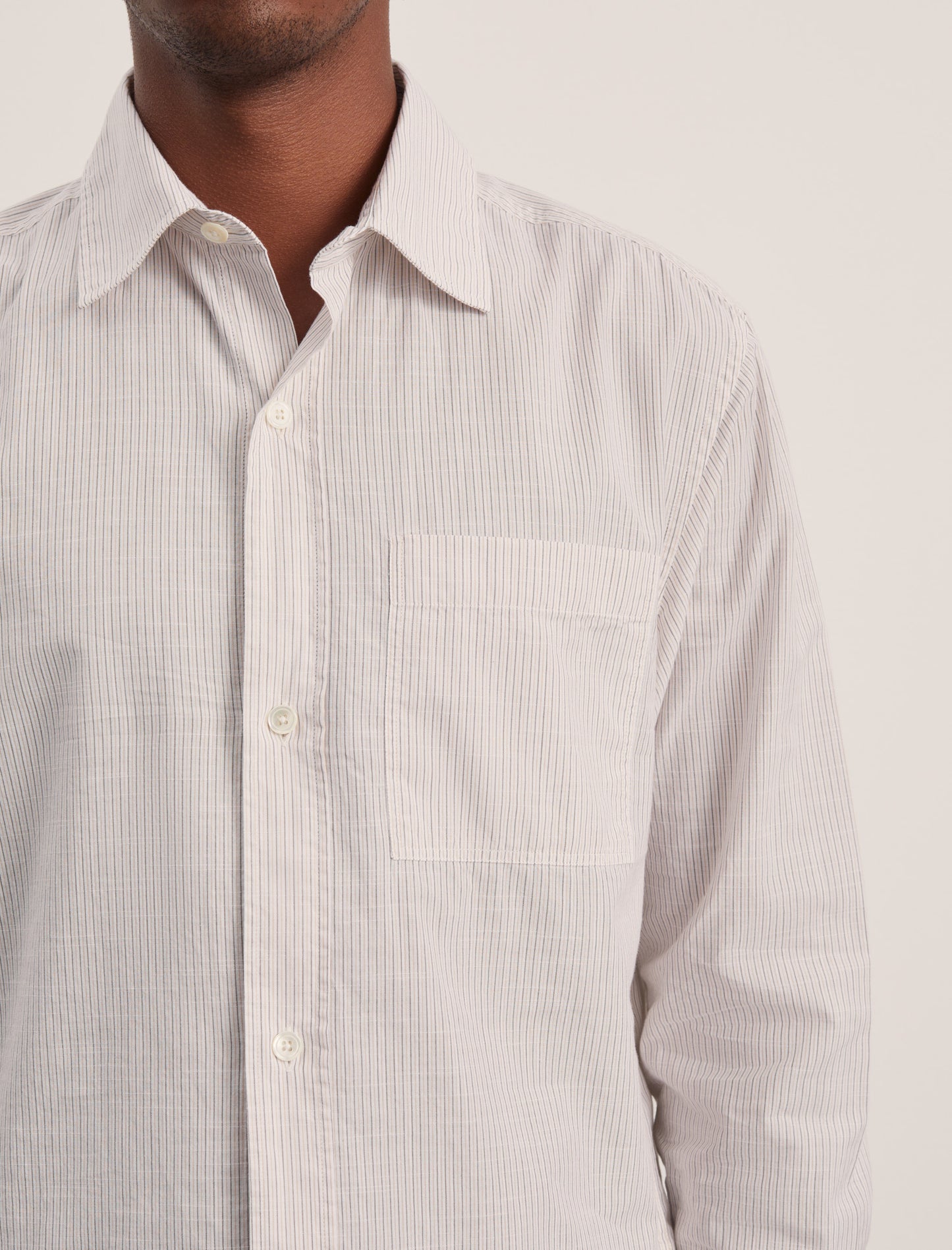 ANOTHER Shirt 4.0, Beige/Brown Stripe