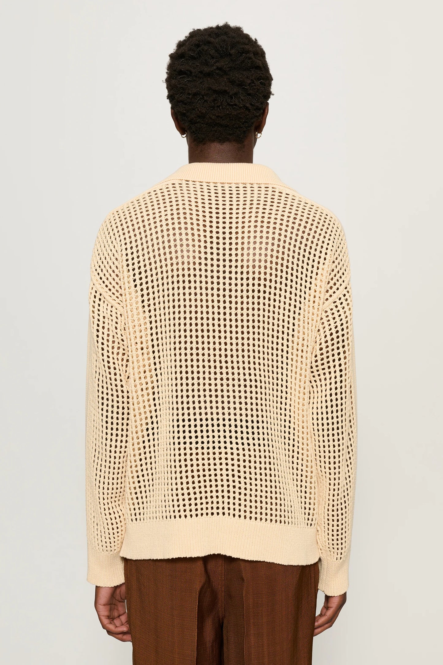 Arram Open Knit Polo