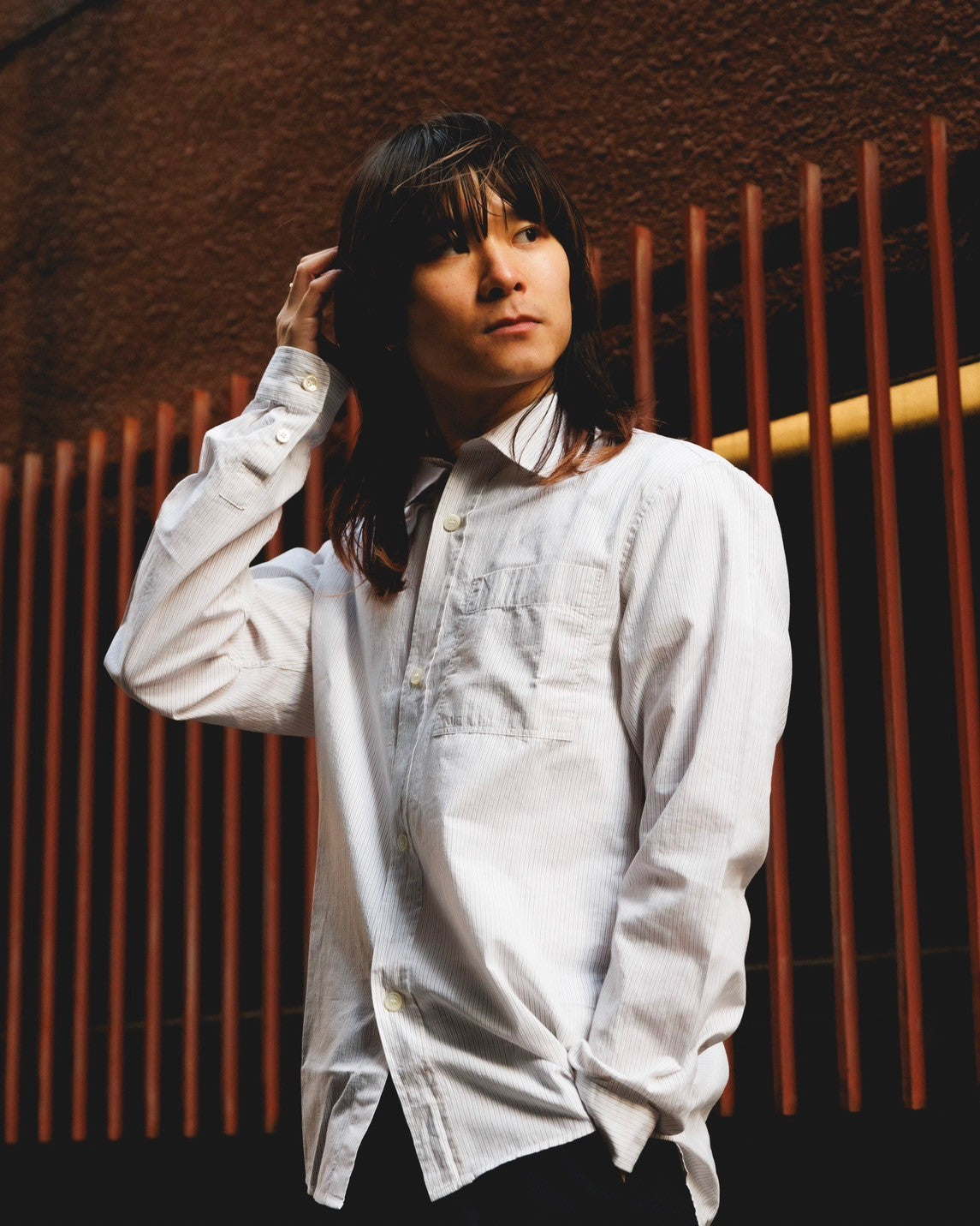 ANOTHER Shirt 4.0, Beige/Brown Stripe