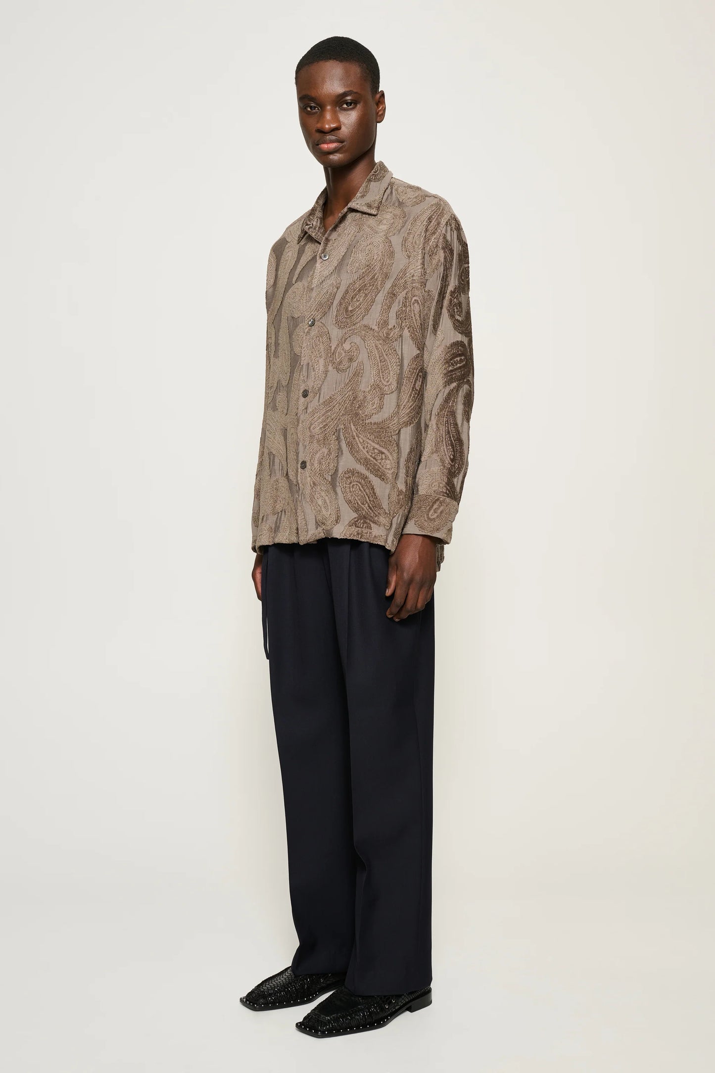 Omari Double Pleated Trousers