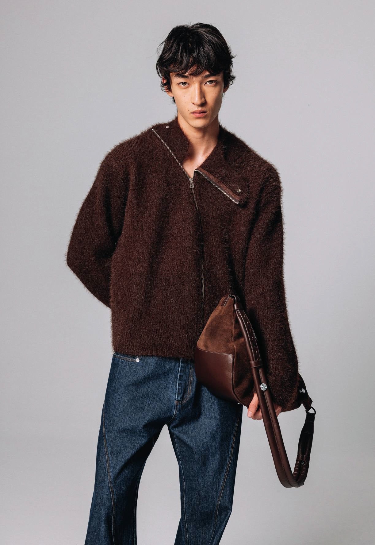 TIRAMISU ZIP UP KNIT