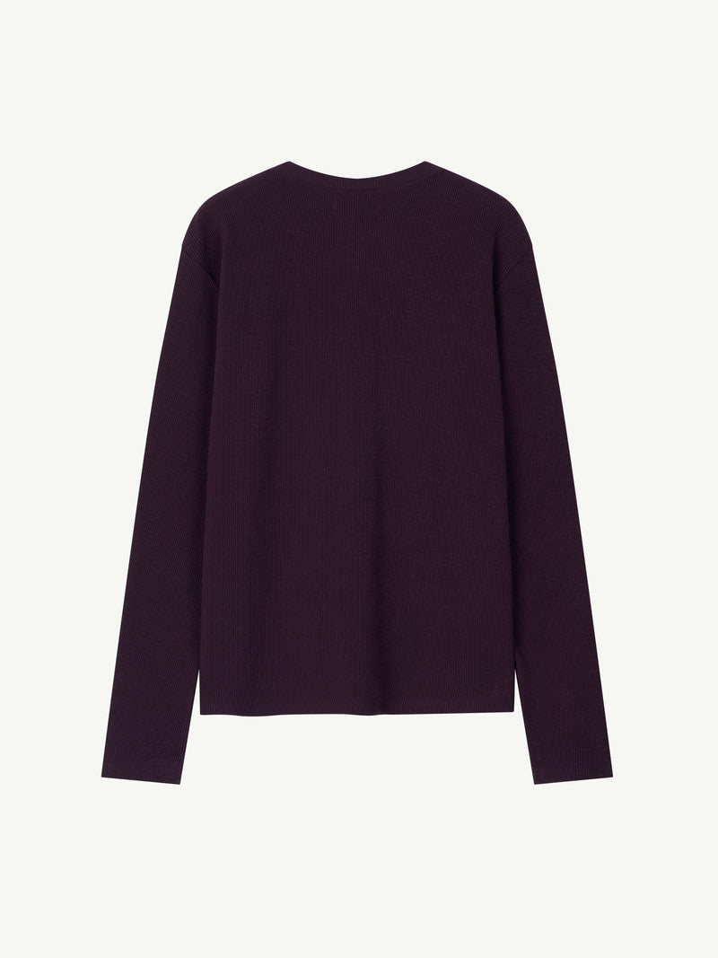 BUTTON HENLEY NECK