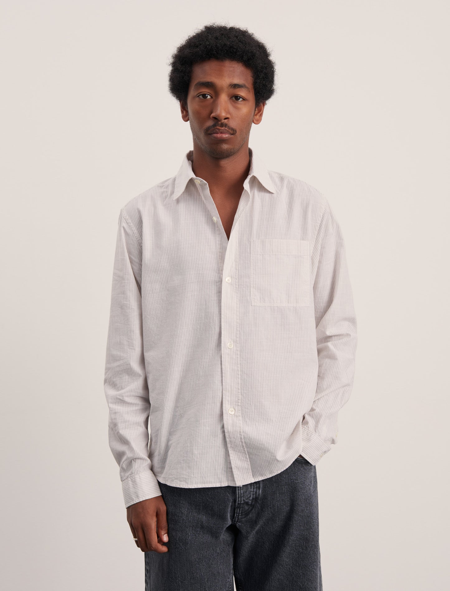 ANOTHER Shirt 4.0, Beige/Brown Stripe