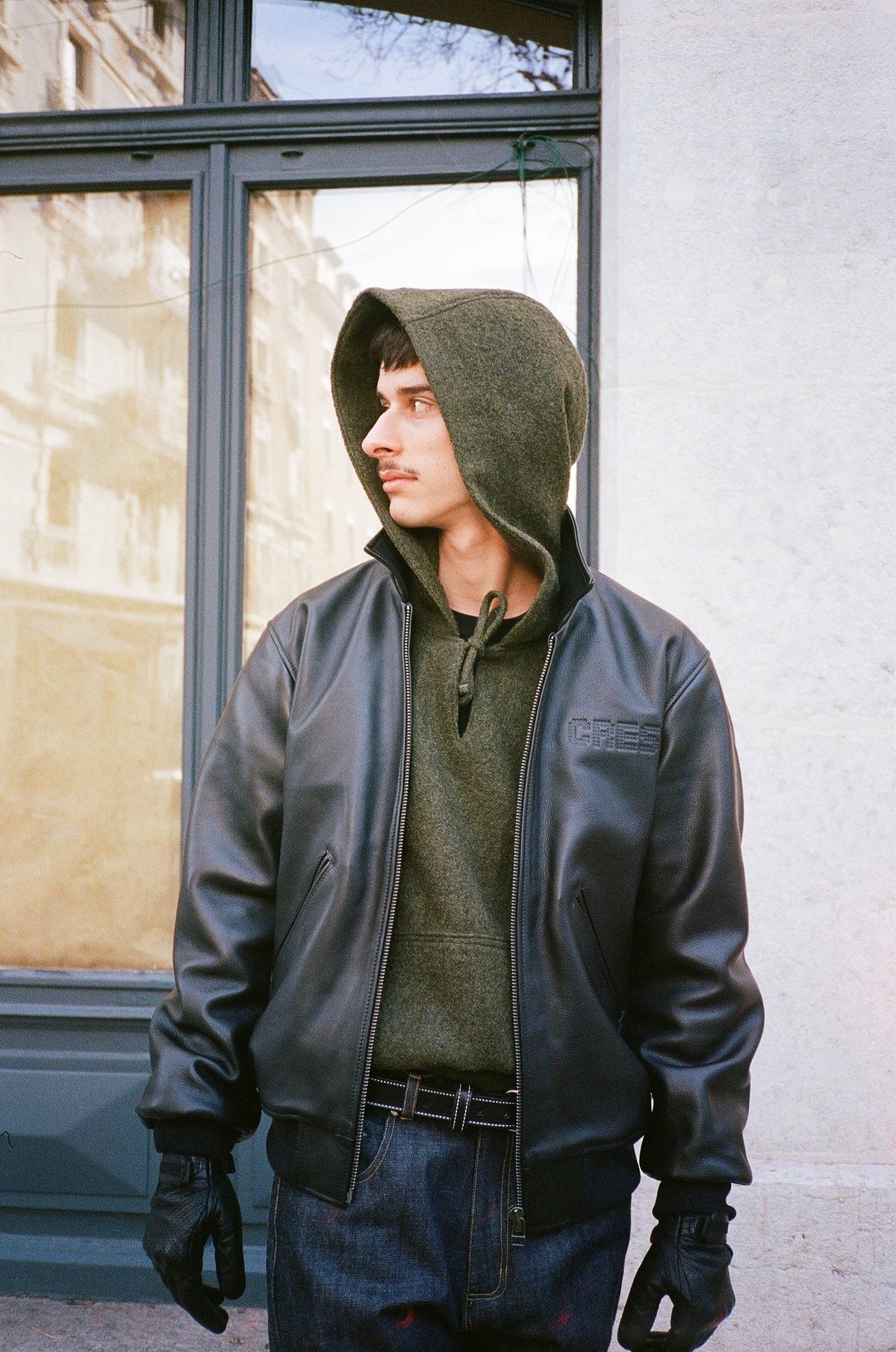 Virgin Wool Pullover Hoodie
