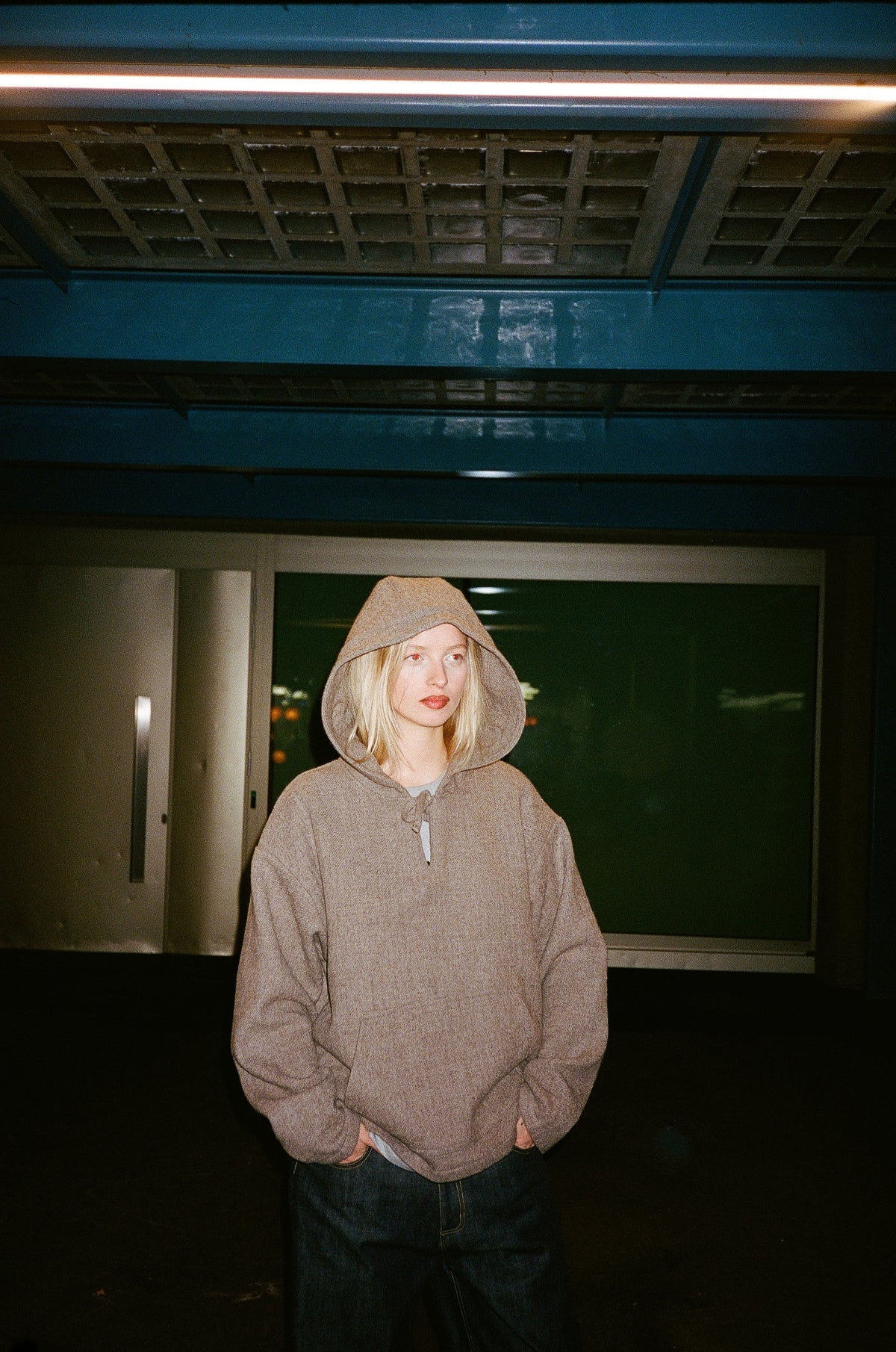 Virgin Wool Pullover Hoodie