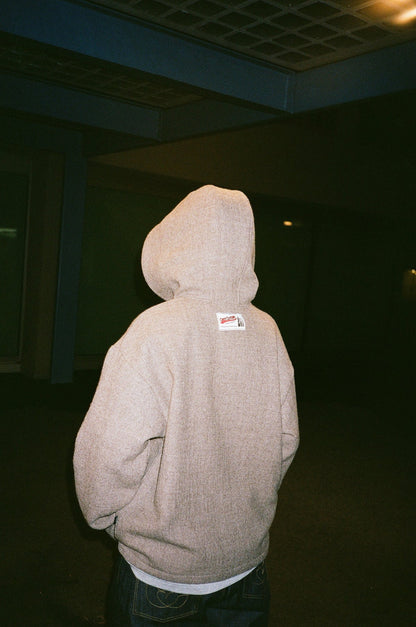 Virgin Wool Pullover Hoodie