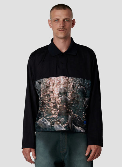 SWAN MESH LS POLO