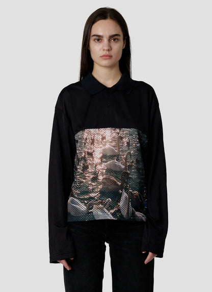 SWAN MESH LS POLO