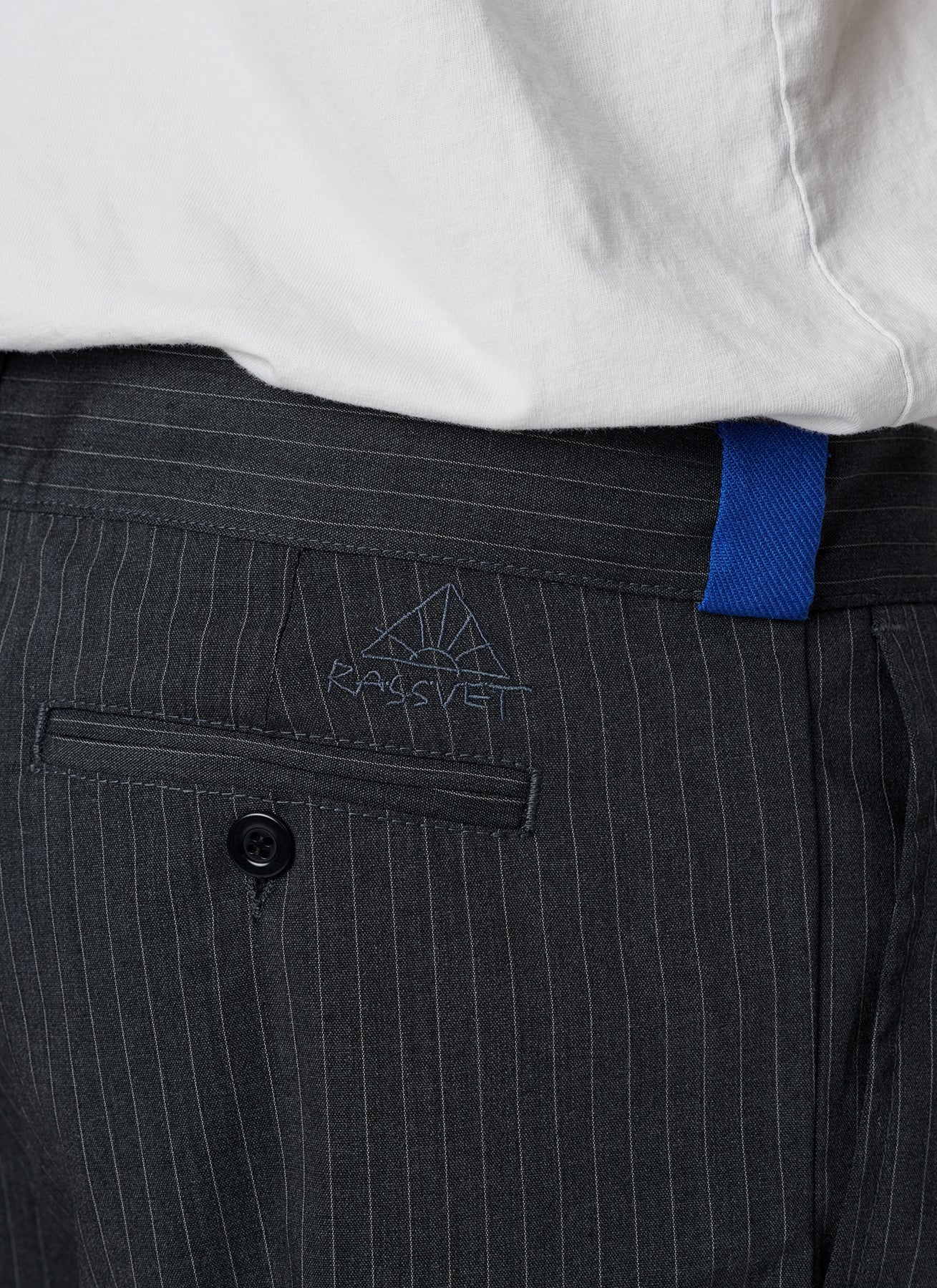 PIN STRIPE SLACKER CHINO PANTS