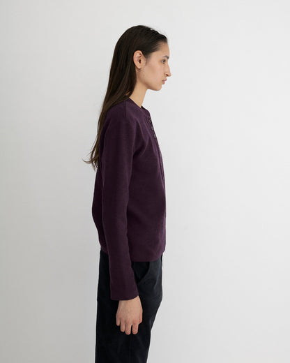 BUTTON HENLEY NECK