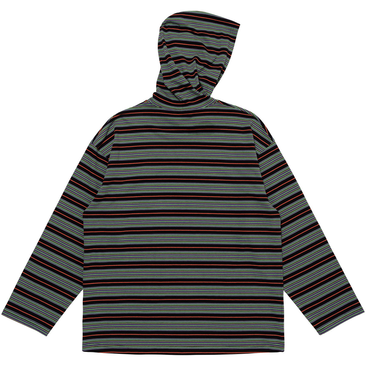 MULTI BORDER HOODED L/S TEE