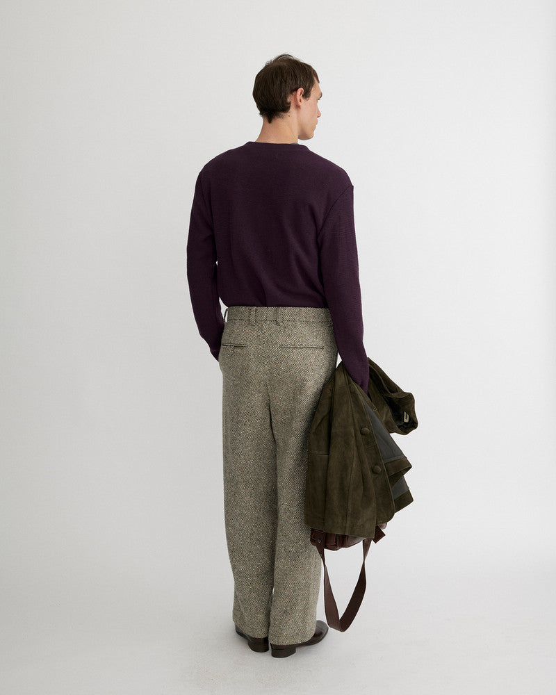 BUTTON HENLEY NECK