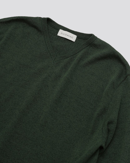 KNITTED V NECK JUMPER
