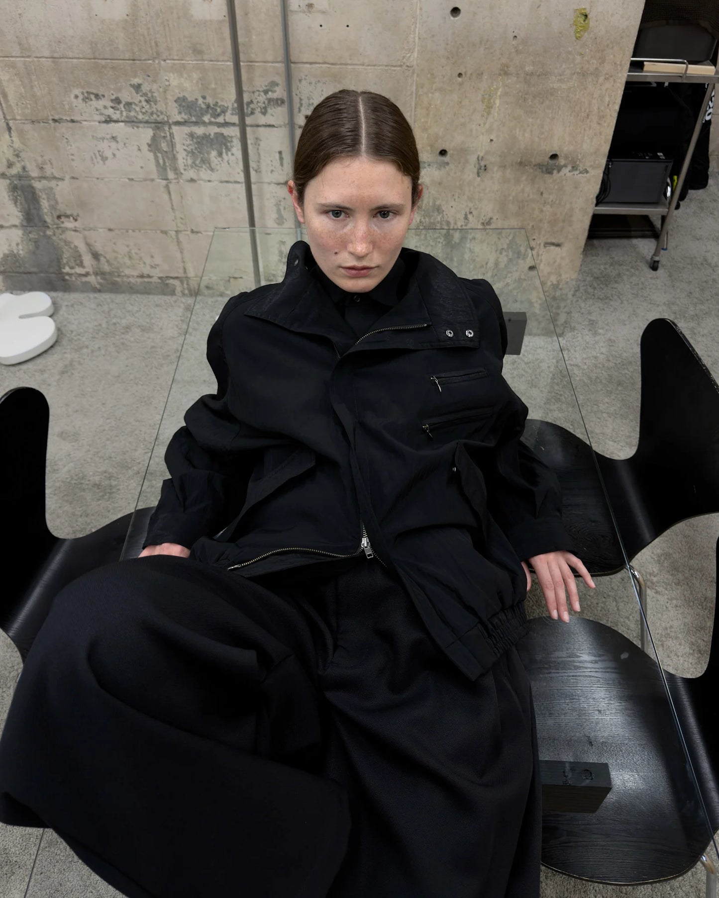 WOOL NYLON RIDERS BLOUSON