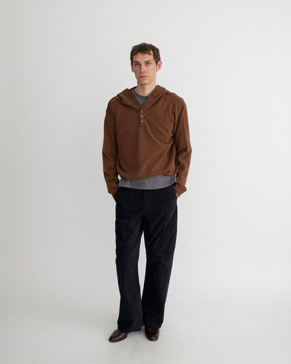 BUTTON HOODIE