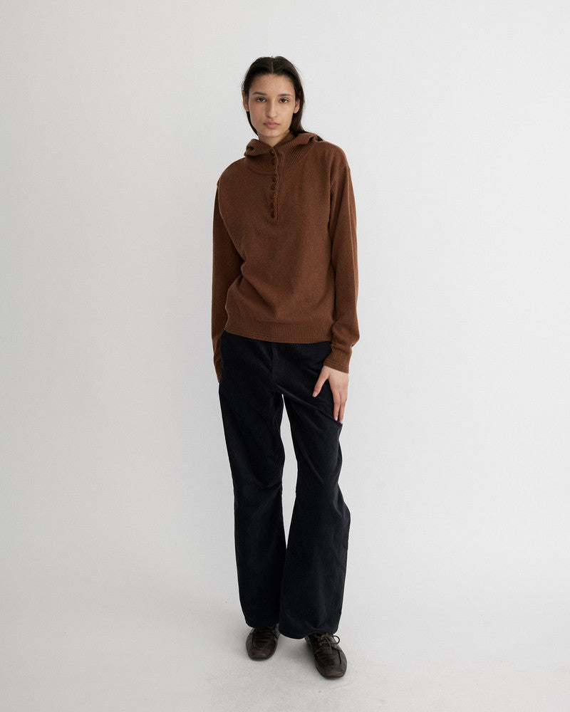 BUTTON HOODIE