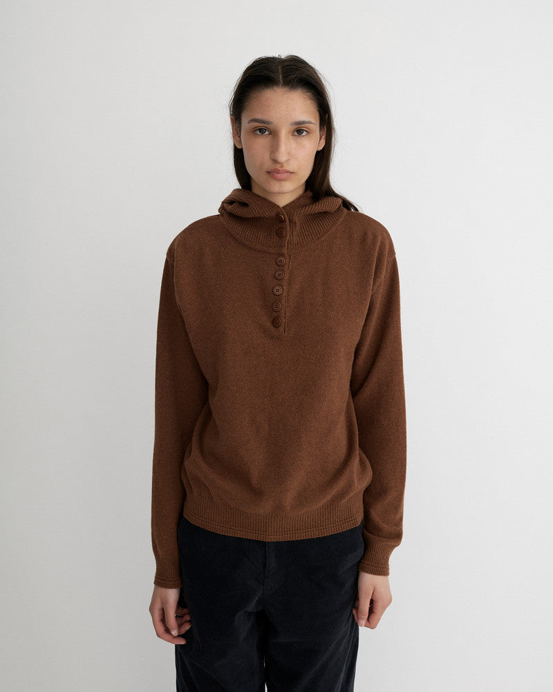 BUTTON HOODIE