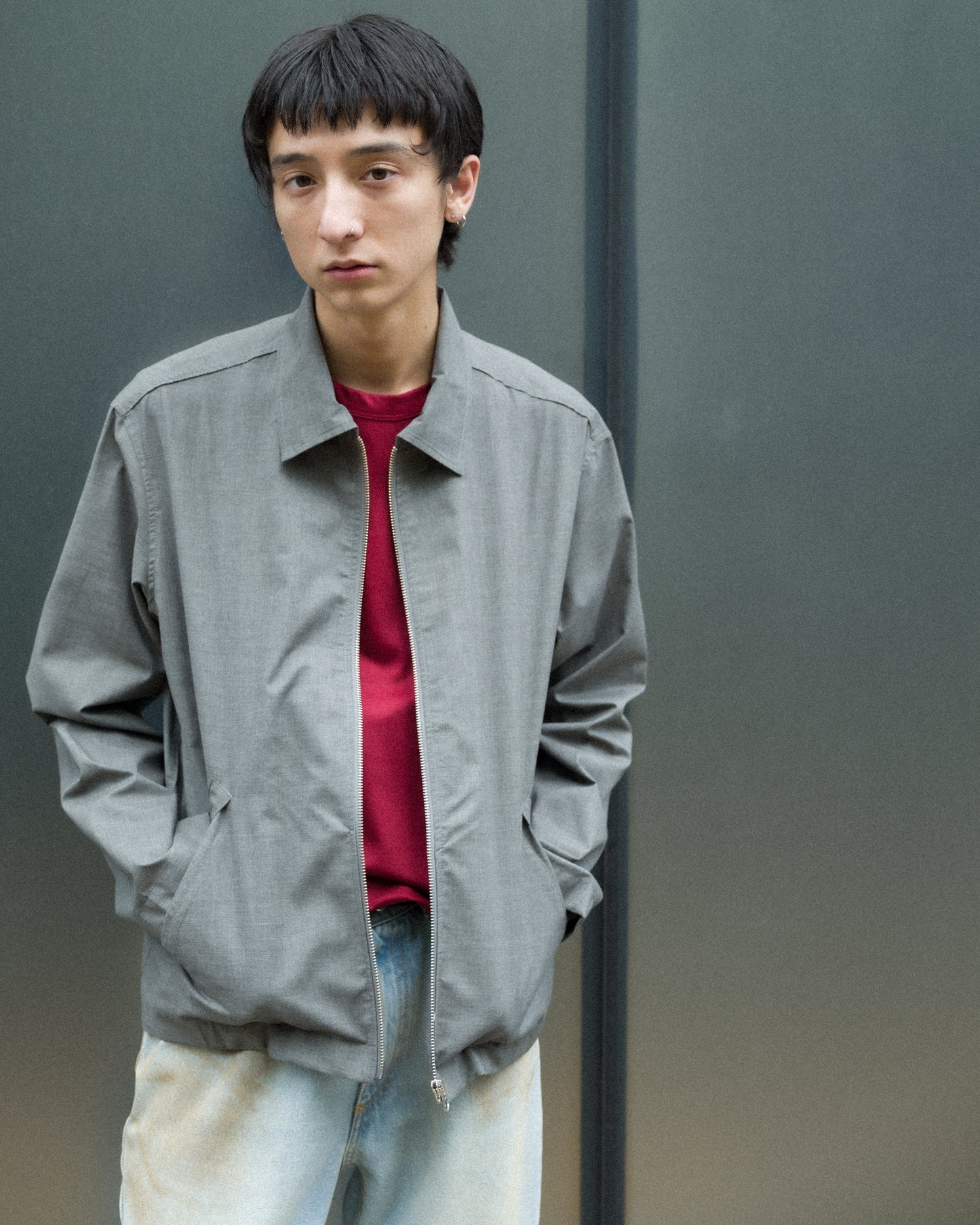 ZIP UP OVER SHIRT