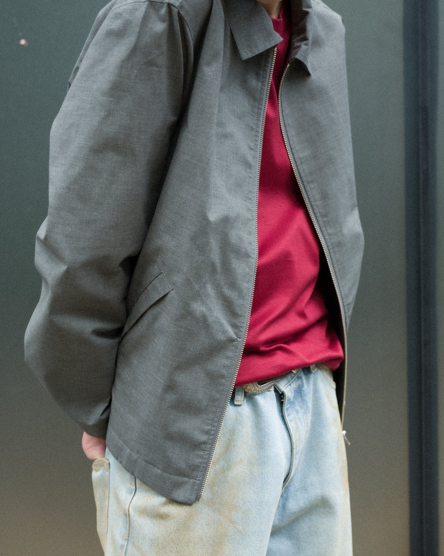 ZIP UP OVER SHIRT