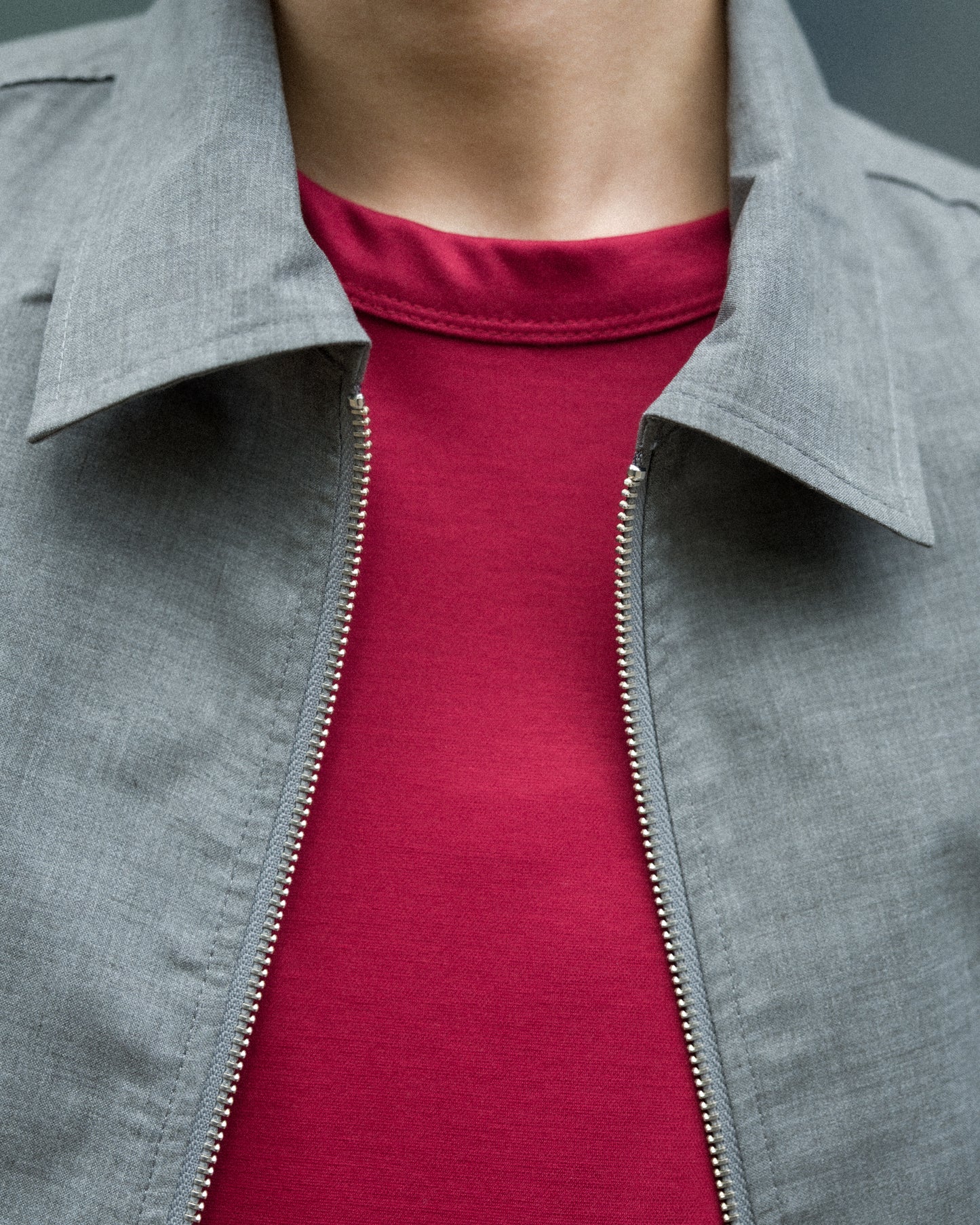 ZIP UP OVER SHIRT