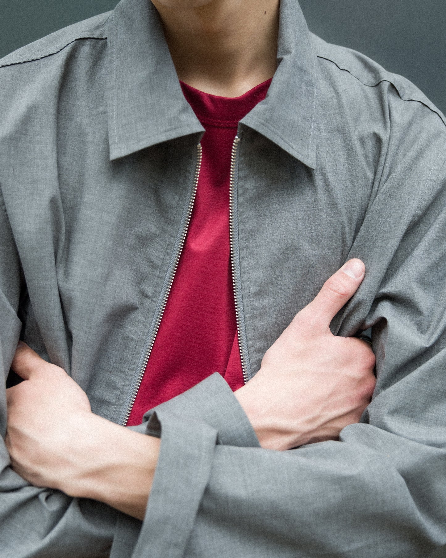 ZIP UP OVER SHIRT