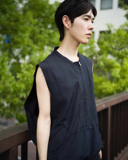 FRAYED VEST