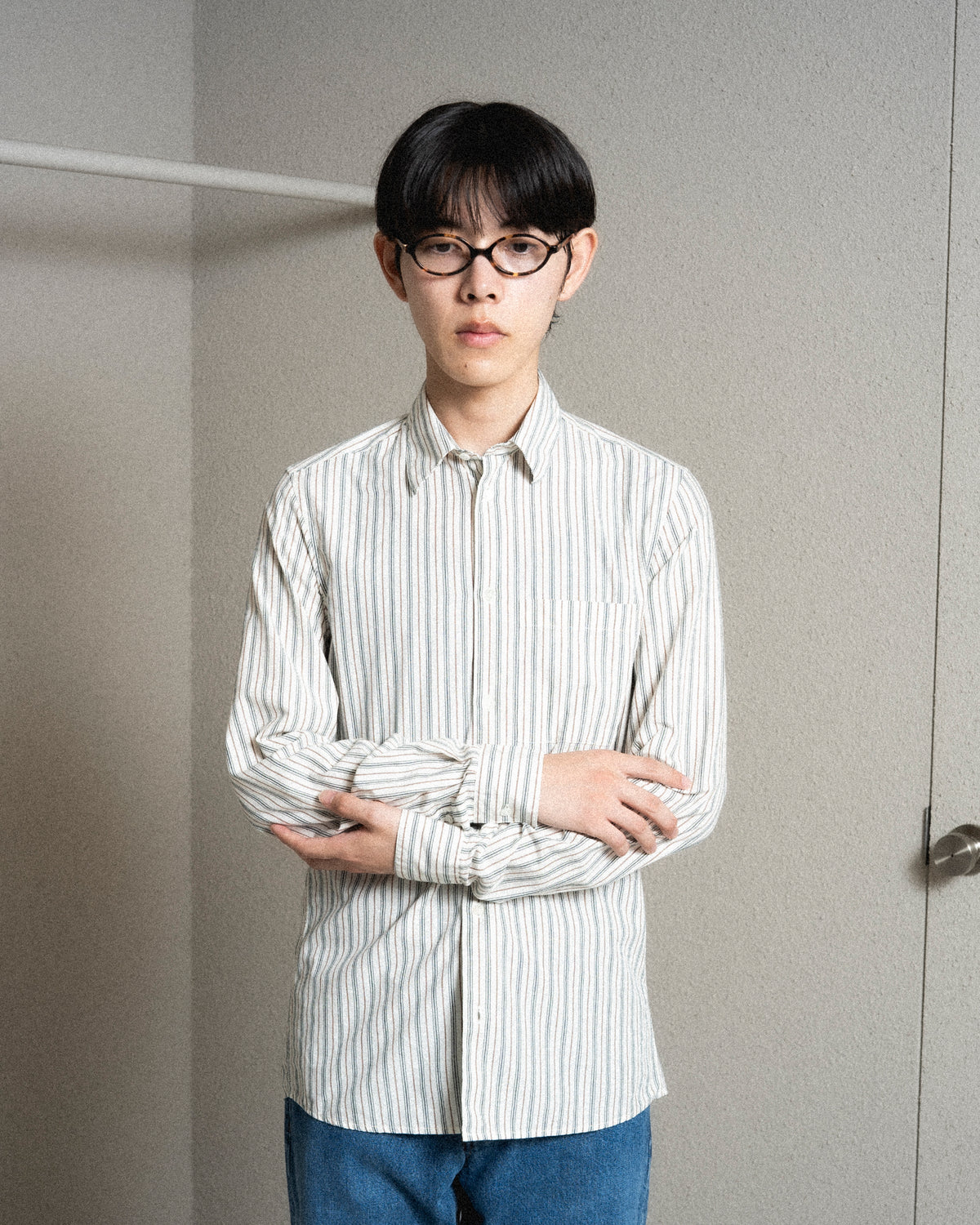 ANOTHER Shirt 3.0, Small Green Stripe
