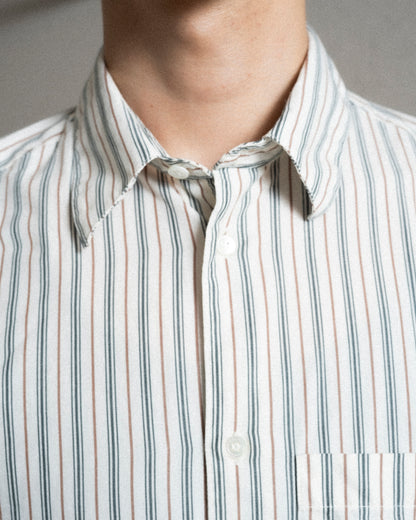 ANOTHER Shirt 3.0, Small Green Stripe