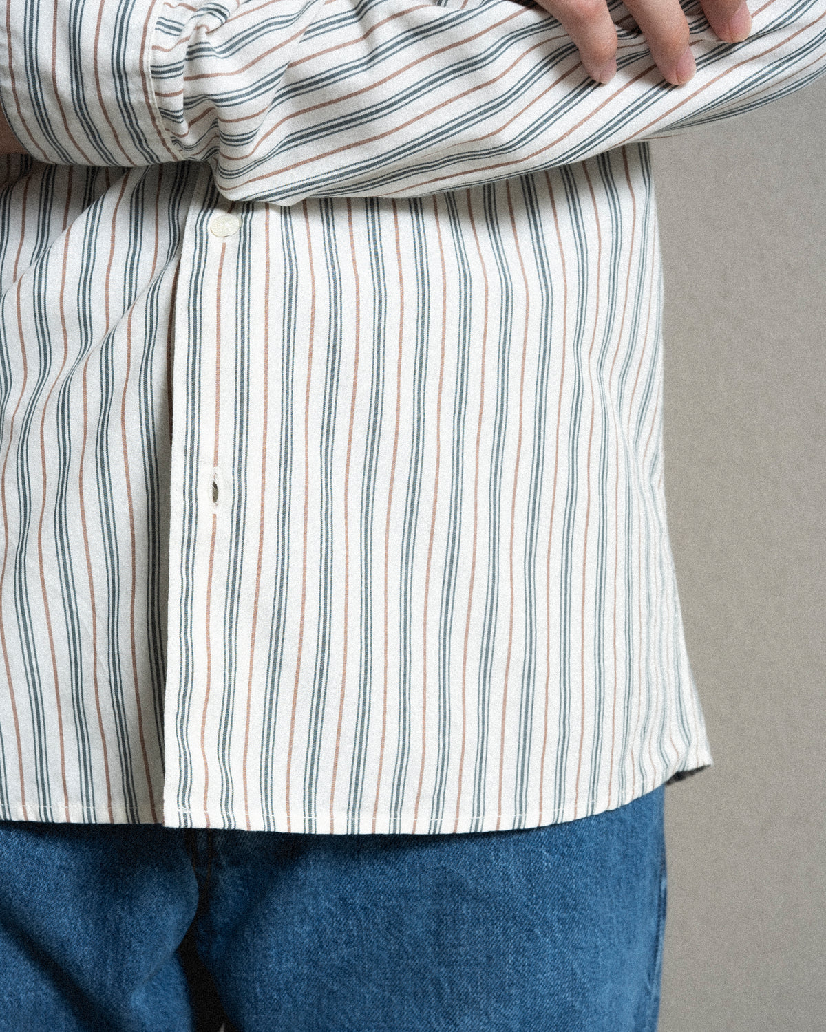 ANOTHER Shirt 3.0, Small Green Stripe