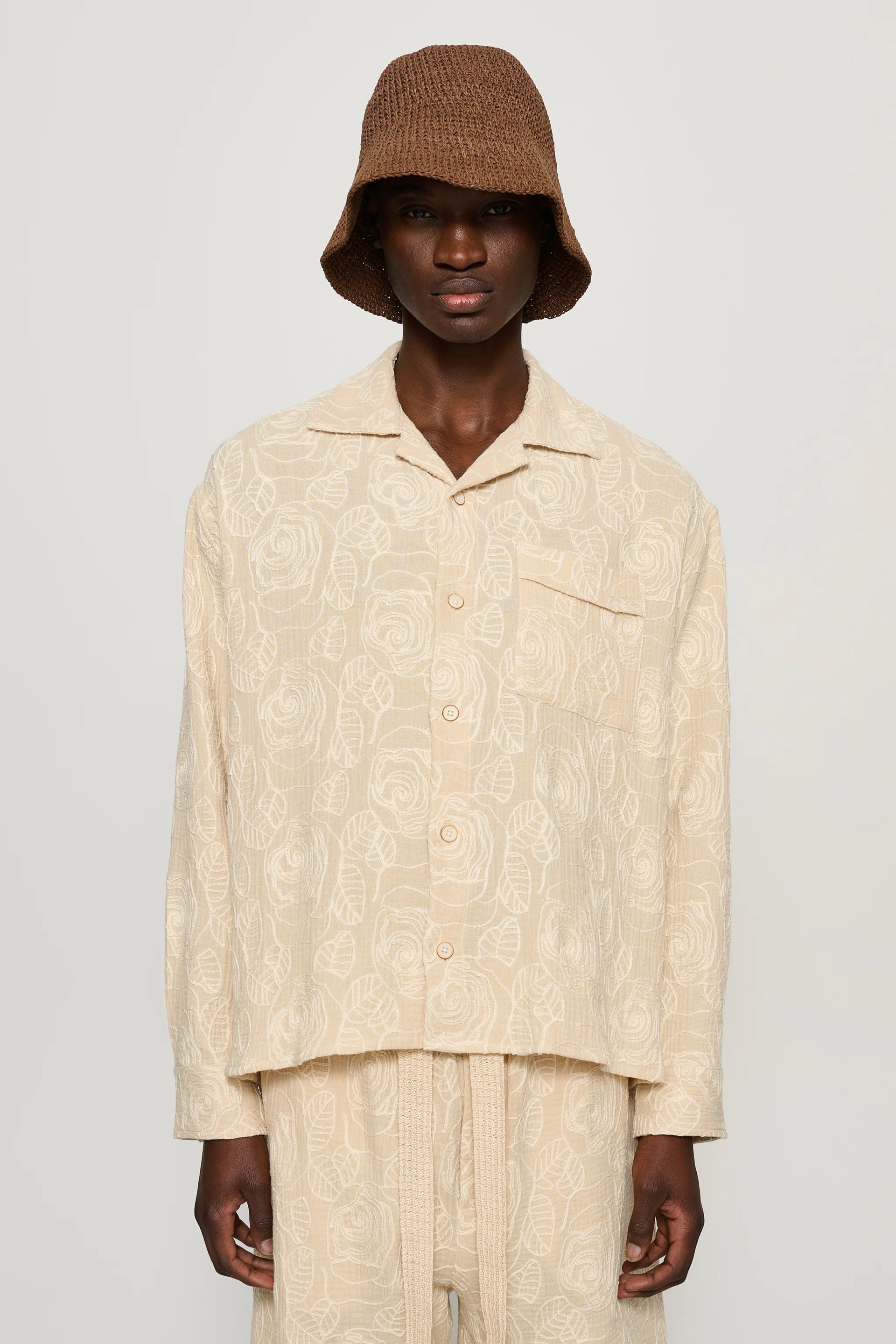あきとページ Akito Embroidered Shirt – THE OTHER SIDE STORE