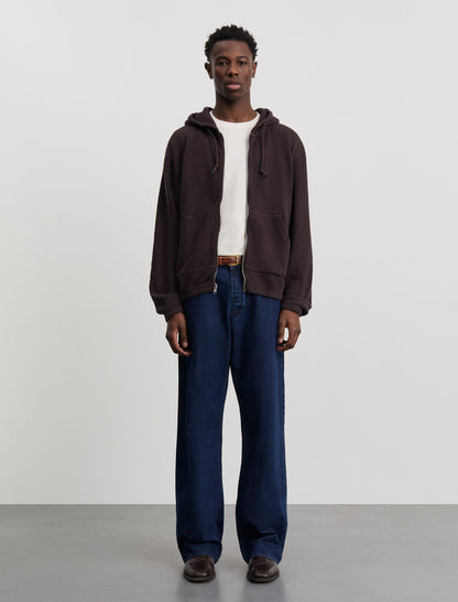 ANOTHER Zip Hoodie 1.0, Dark Brown