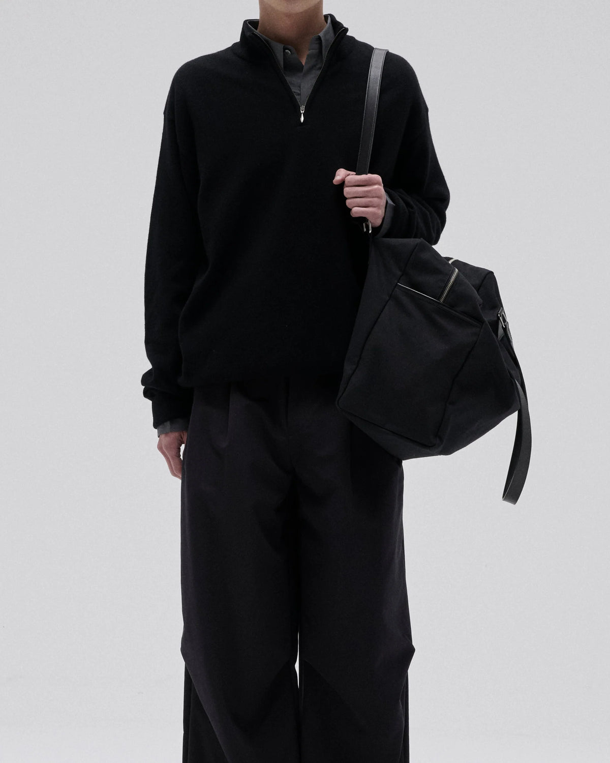 HALF ZIP KNIT