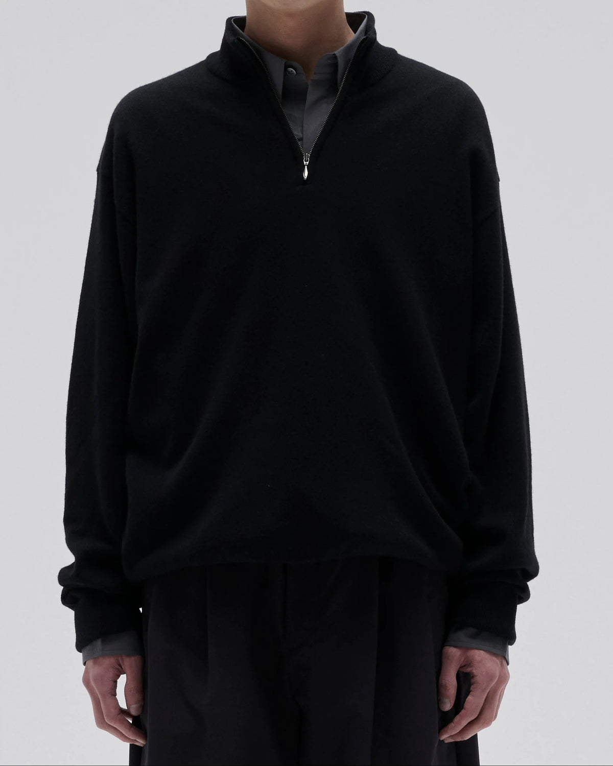 HALF ZIP KNIT