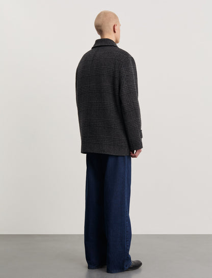 ANOTHER Coat 1.0, Grey Black Tartan