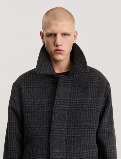 ANOTHER Coat 1.0, Grey Black Tartan