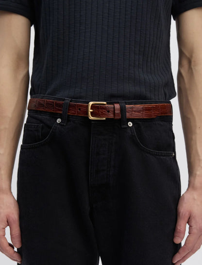 ANOTHER Belt 1.0, Brown Croc