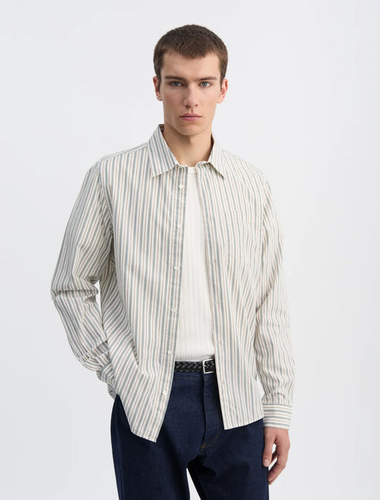 ANOTHER Shirt 3.0, Small Green Stripe