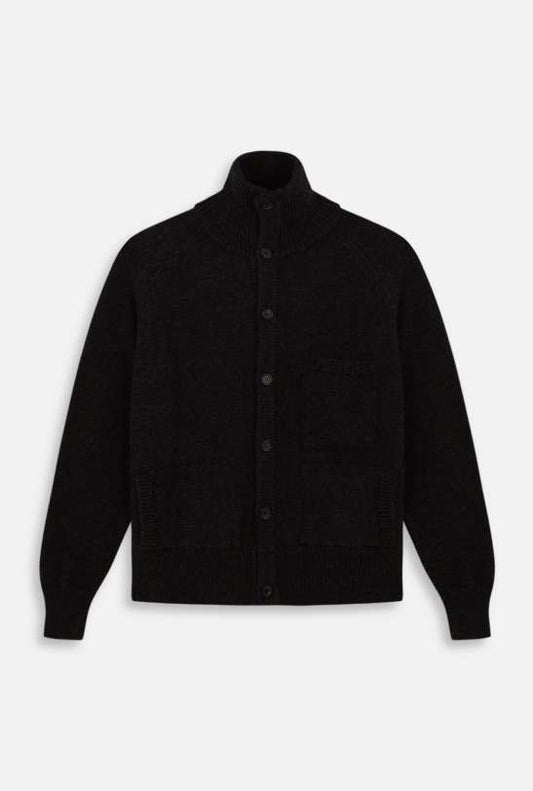 BLACK KNITTED JACKET