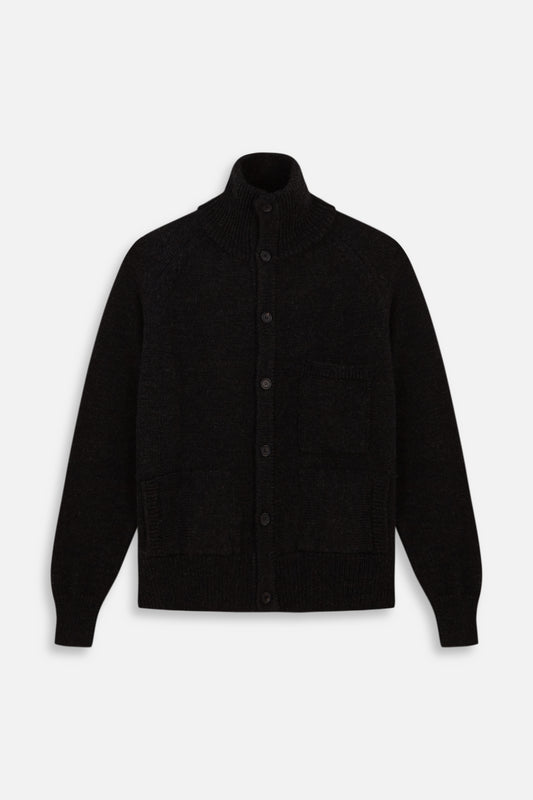 BLACK KNITTED JACKET